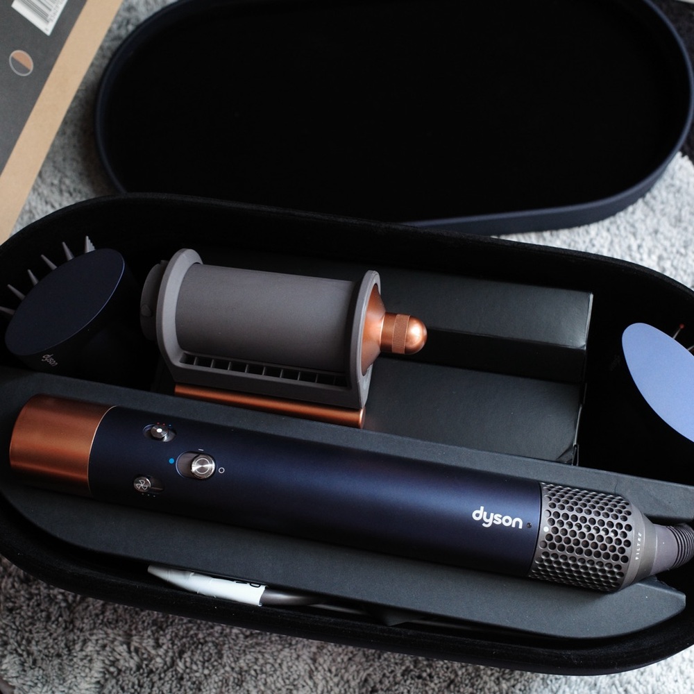 (Warranty not yet Activated) TRY ONCE! Dyson Hair Tool in Navy and Bronze